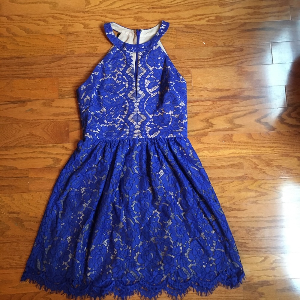 “HOST PICK” 🎉 NWT BCBGMAXIZRIA size  4 royal blue lace dress - Picture 3 of 8